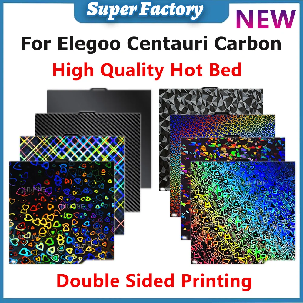 Enhanced Double-Sided PEI Build Plate - Smooth & Textured Flexible Heated Surface