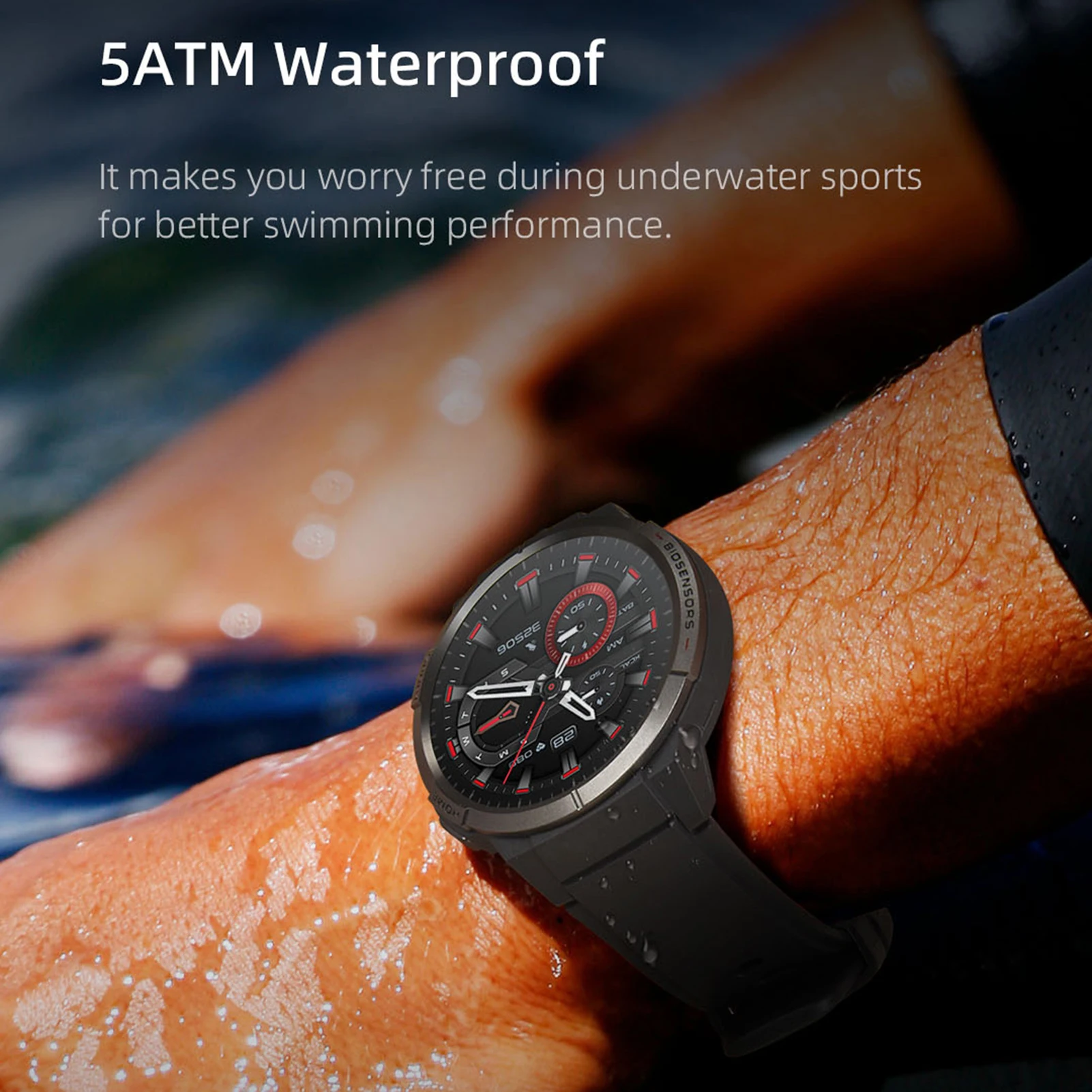 Mibro Watch GS ����Ʈ��ġ, GPS 1.43 ��ġ AMOLED ��ũ��, ���� �ɹڼ� SpO2 �����, 5AMT ��� �������� ����Ʈ ��ġ