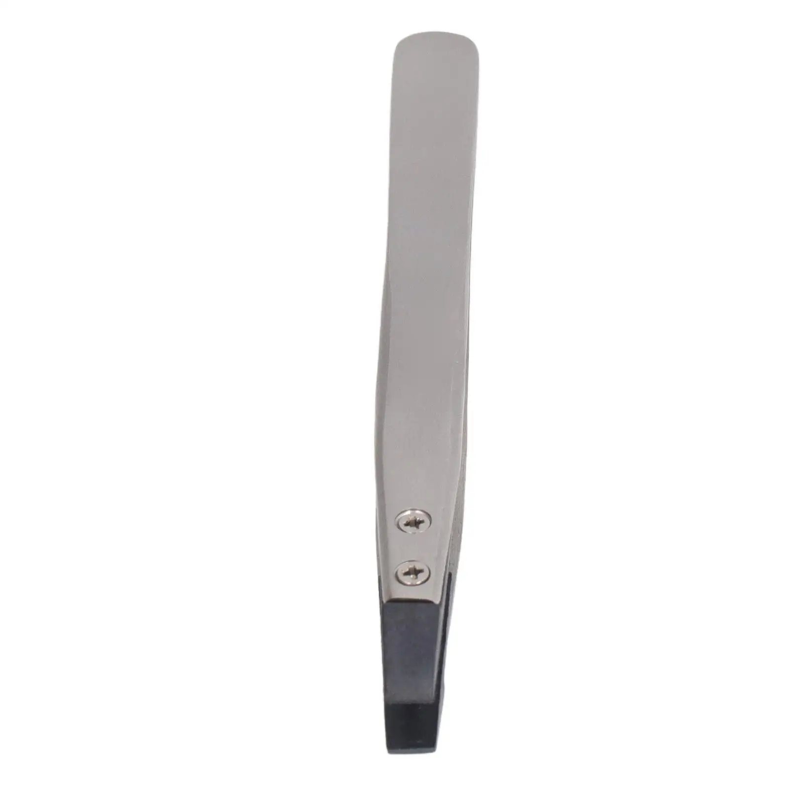 Plastic Tweezers Set-Carbon Tip, Flat Anti-Static Design, Matte Sandblasted Finish, Replacement Heads Included
