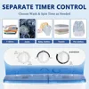 Portable Washing Machine, Mini Twin Tub Washer and Dryer Combo with 17.6 lbs Large Capacity, for Apartment, Dorm, RV, Camping 4