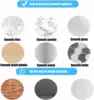 10pcs Self Adhesive Ceiling Hook 2/3cm Hanging Hook with Binding Ring Clear Wall Hook Decor for Christmas Party Kitchen Bathroom 6