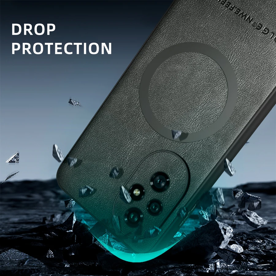 Enhanced Magnetic Faux Leather Phone Case with Advanced Protection