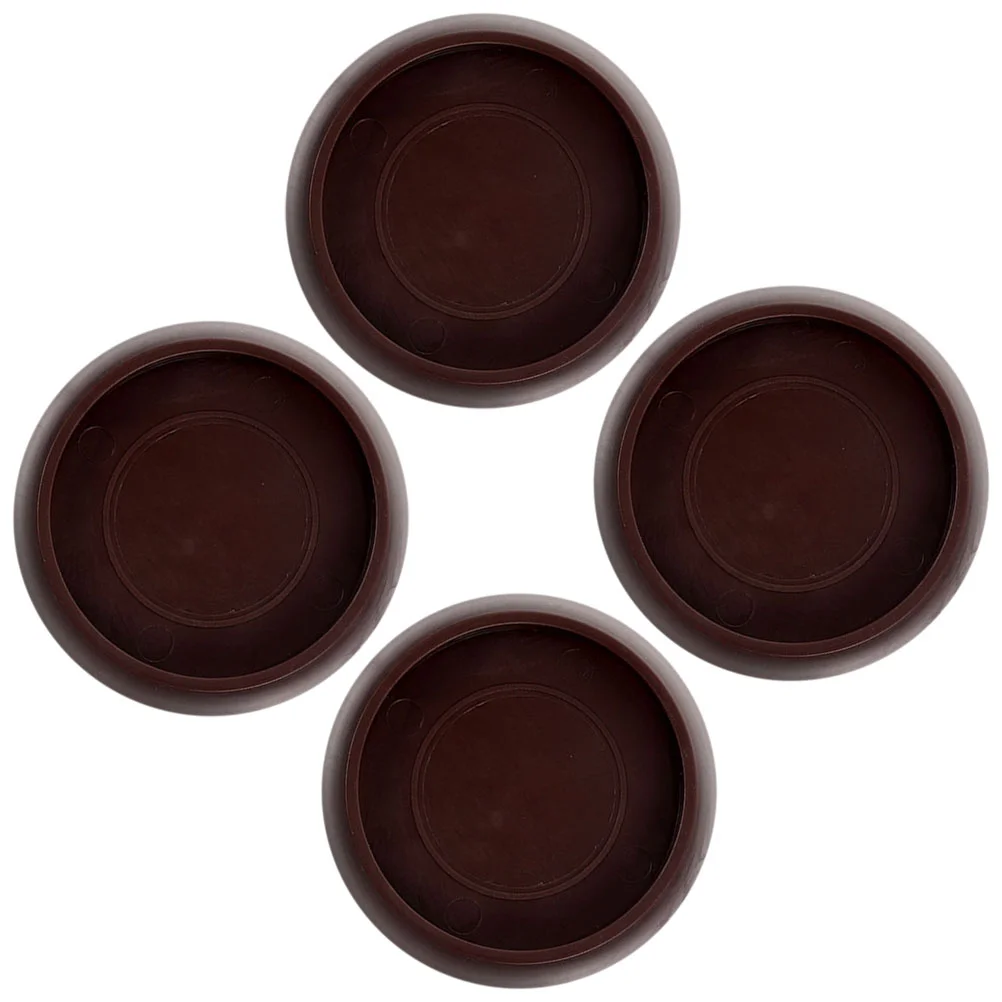 4pcs Bed Stoppers Round Furniture Foot Pads Furniture Coasters Non Slip Floor Protectors