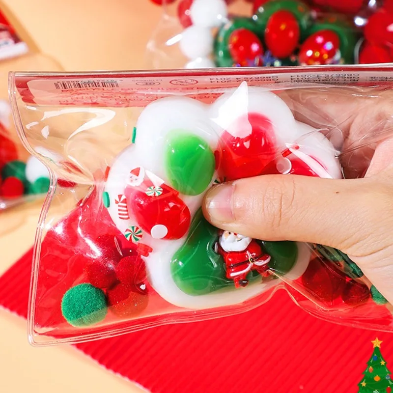Cute Soft Sticky Stress Relief Relax Toys Squeeze Christmas Cat Paw Toys Decompressing & Pinching Cat Paw Pinching Toy Xmas Gift 5