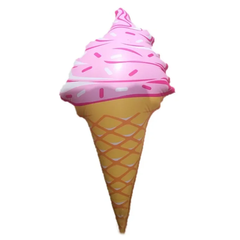 Inflatable Ice Cream Water Surfing Toy Ring European And American Celebrity Photo Type Swimming Ring Stock Available