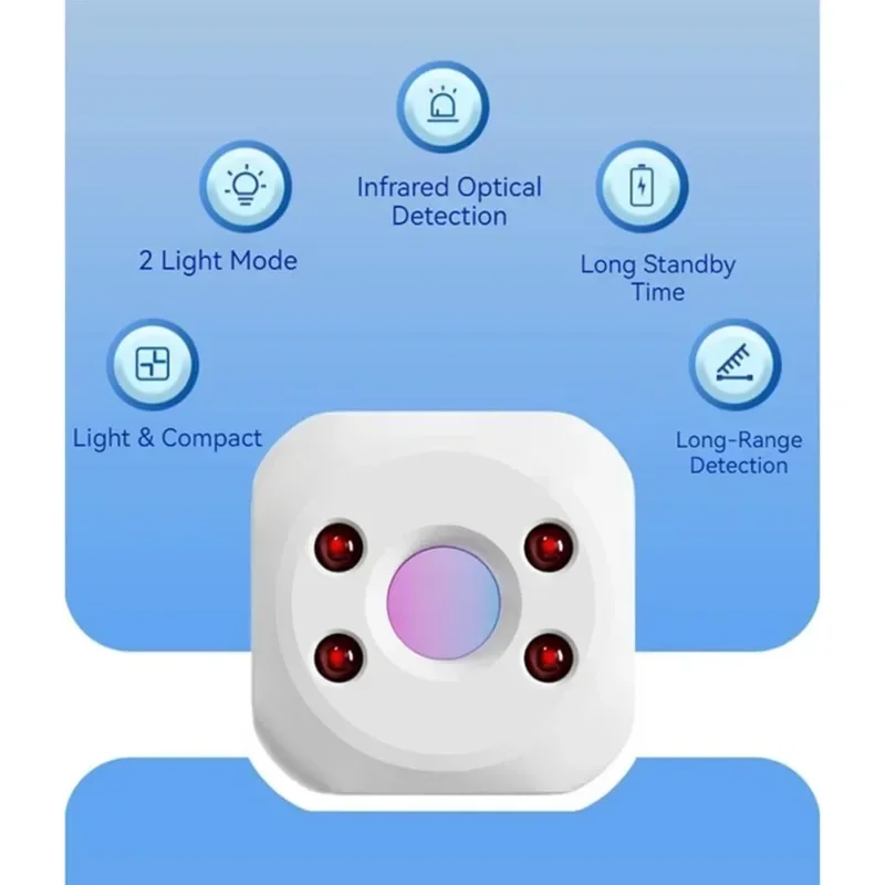 Portable Infrared Detector Hotel Anti-camera Privacy Protection Artifact USB Charging Efficient Anti-surveillance CameraDetector hidden camera detector infrared camera detector camera detector