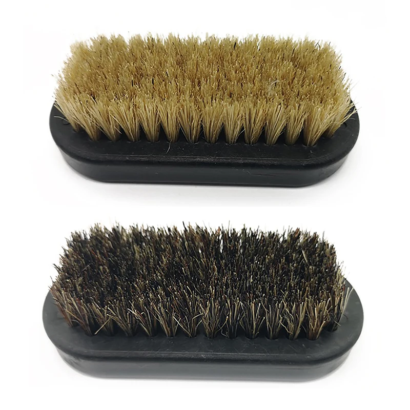 Leather Pig Hair Soft Brush Cleaning Brush Shoe Oil Brush Multi-purpose Universal Waxing and Polishing Brush Clean Shine Brush 2
