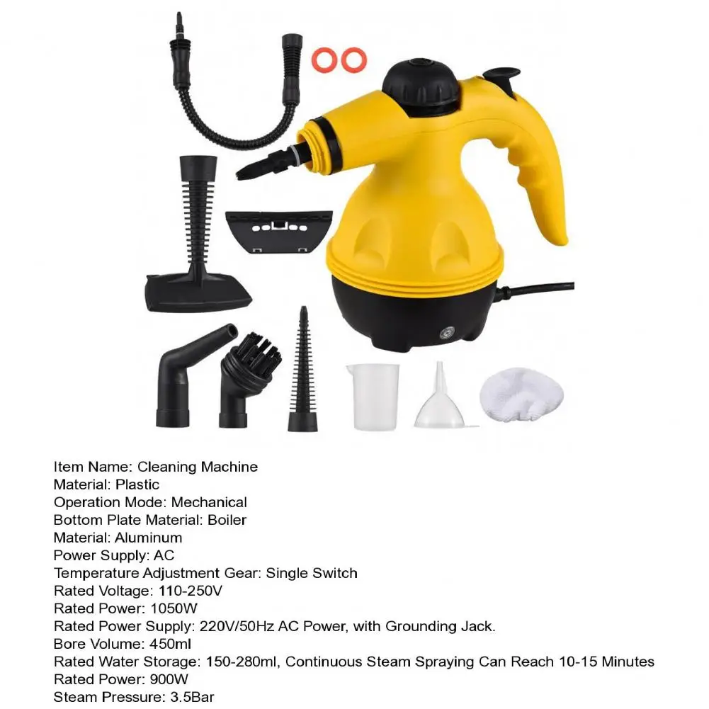 26*21cm Handheld Steam Cleaner 900W High-Power Range Hood Cleaning Machine Efficient Chemical-Free Multi-Surface Cleaning Tool