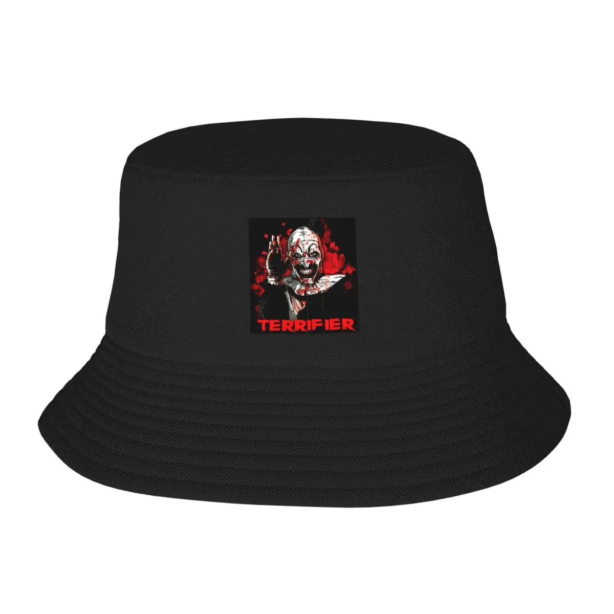 Ottimo Modello Terrifier Movie Horror Art The Clown Impressionante Per Movie Fan Bucket Hat Golf Boonie Cappelli Escursionismo Cappello Uomo Cappelli 