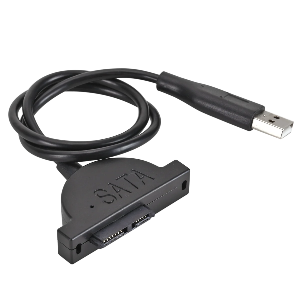 PzzPss USB 2.0 to Mini Sata II 7+6 13Pin Adapter For Laptop CD/DVD ROM Slimline