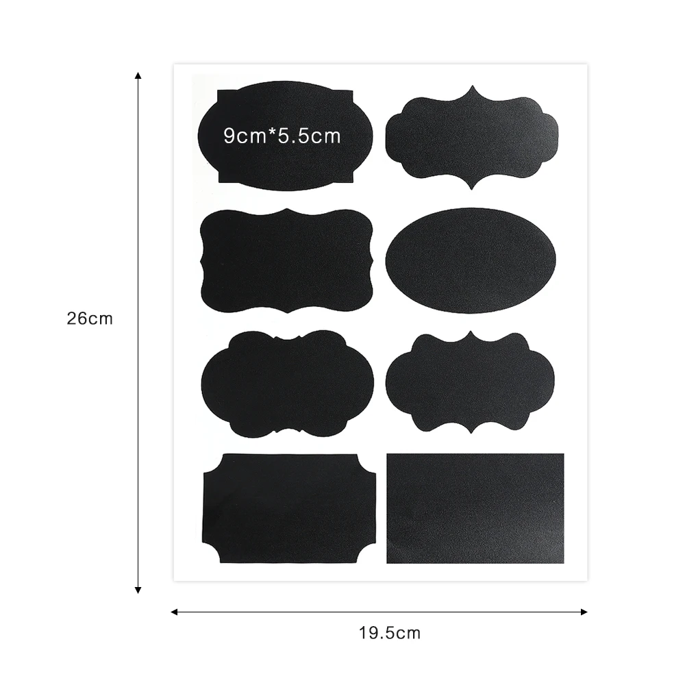 9x5.5cm 8 stickers