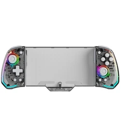 LinYuvo Enhanced Gaming Controller with Hall Effect Joystick, Turbo Function, Dual Vibration, 6 - Axis Gyro, and Customizable RGB Lighting (Dark Grey)