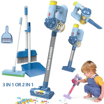 Kids Simulation Electric Vacuum Cleaner Cleaning Set for Toddlers Role Play Housekeeping Educational Toys Girl Boy Gifts 1