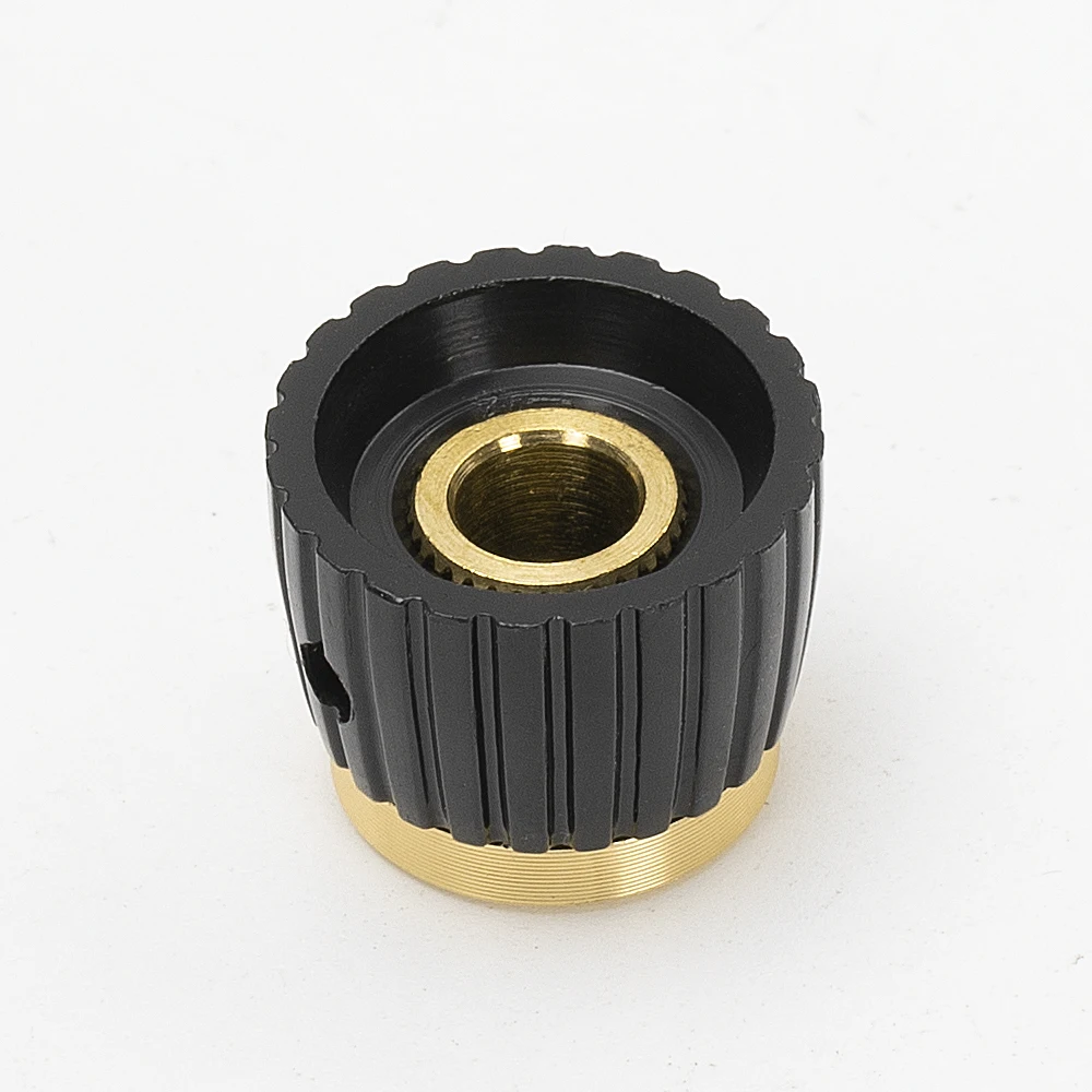 10PCS 6.35MM Guitar Aluminum Mini Marshall Style Guitar Pedal Plastic Knobs With Set Screw MSL-G/S
