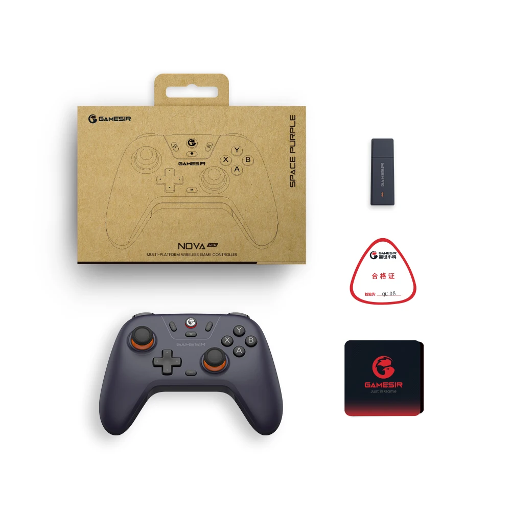 GameSir Nova Lite Controle Sem Fio para Jogos, Compatível com Switch, Android, iOS, PC e Steam, Joystick com Efeito Hall