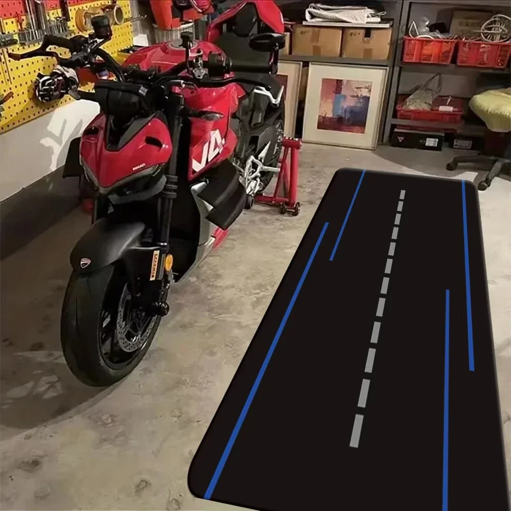 Modern Classic Motorcycle Display Rugs Garage Floor Mats Racing Motorcycle Mats Bedroom Rugs Non-slip Floor Decor Doormat floor mat shaggy rugs