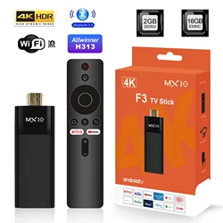 Ultra HD 4K Android TV Streaming Stick with Dual - Band WiFi, 2GB RAM & 16GB Storage (Black)
