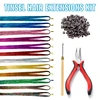 Braiders 12 Colors Hair Tinsel Extensions Tools Braiding Sparkle Shiny Hair Braiding Headdress Long Hair Accessories Werkzeuge 1