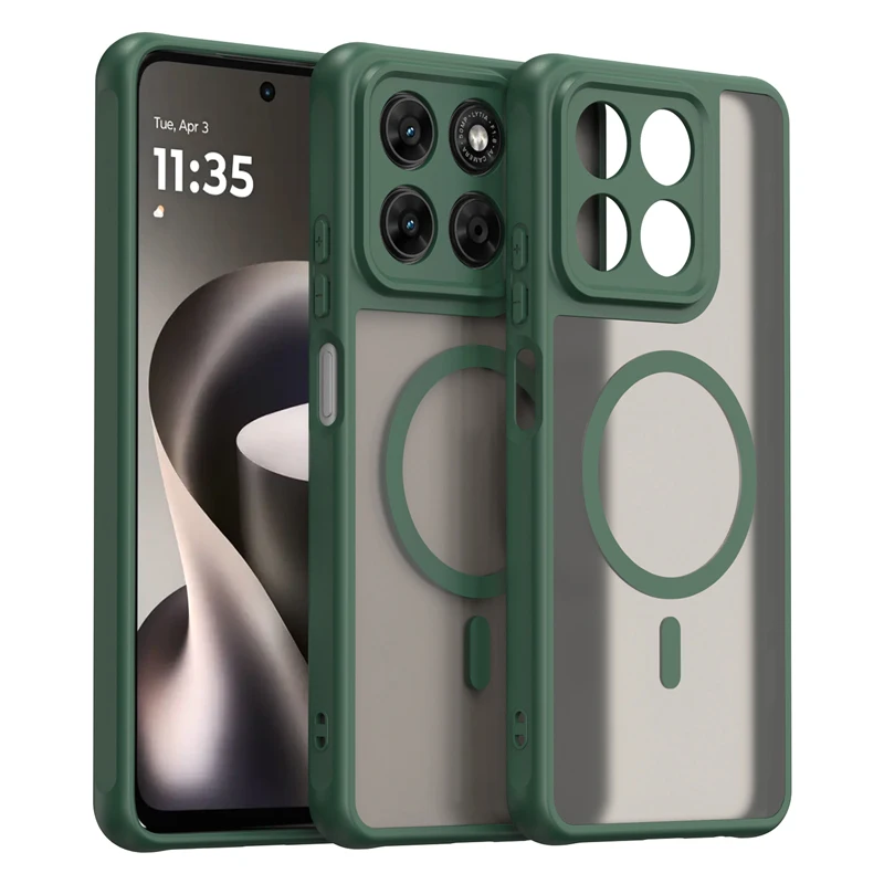 Magnetic Translucent Frosted Waterproof Protective Phone Case