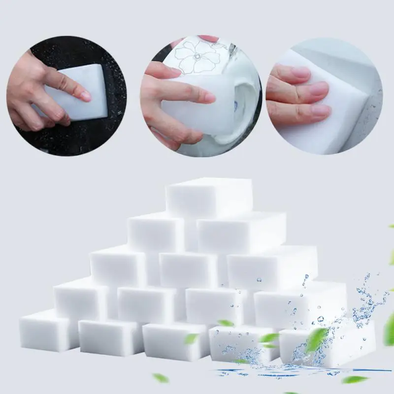 20-100pcs Melamine Cleaning Sponge White Cleaning Sponge Eraser Cleaner Kitchen Bathroom Office Cleaning Tools 100*60*20mm