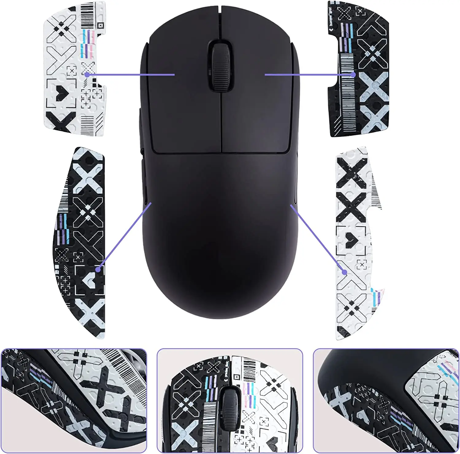 Mouse Anti Slip Grip Tape Palm Sweat Absorption Mouse Skins For Logitech G PRO X Superlight Wireless GPX Gaming Mouse mouse anti slip sticker