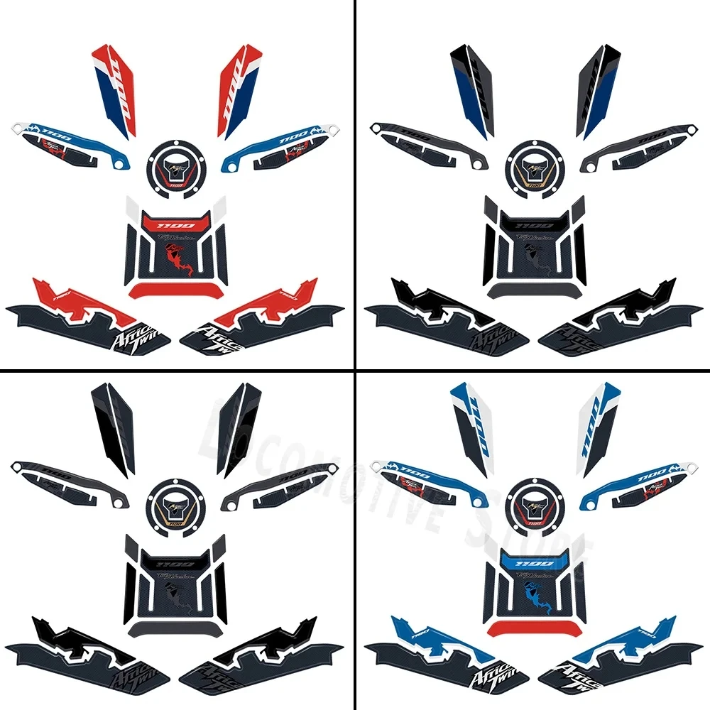 CRF 1100L 2024 Decals Motorcycle 3D Epoxy Resin Sticker Protection Kit Fuel Tank Pad For Honda CRF 1100L Africa Twin
