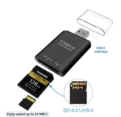 High - Speed USB - C Multi - Format Card Reader for SD and MicroSD Cards (USB A interface)