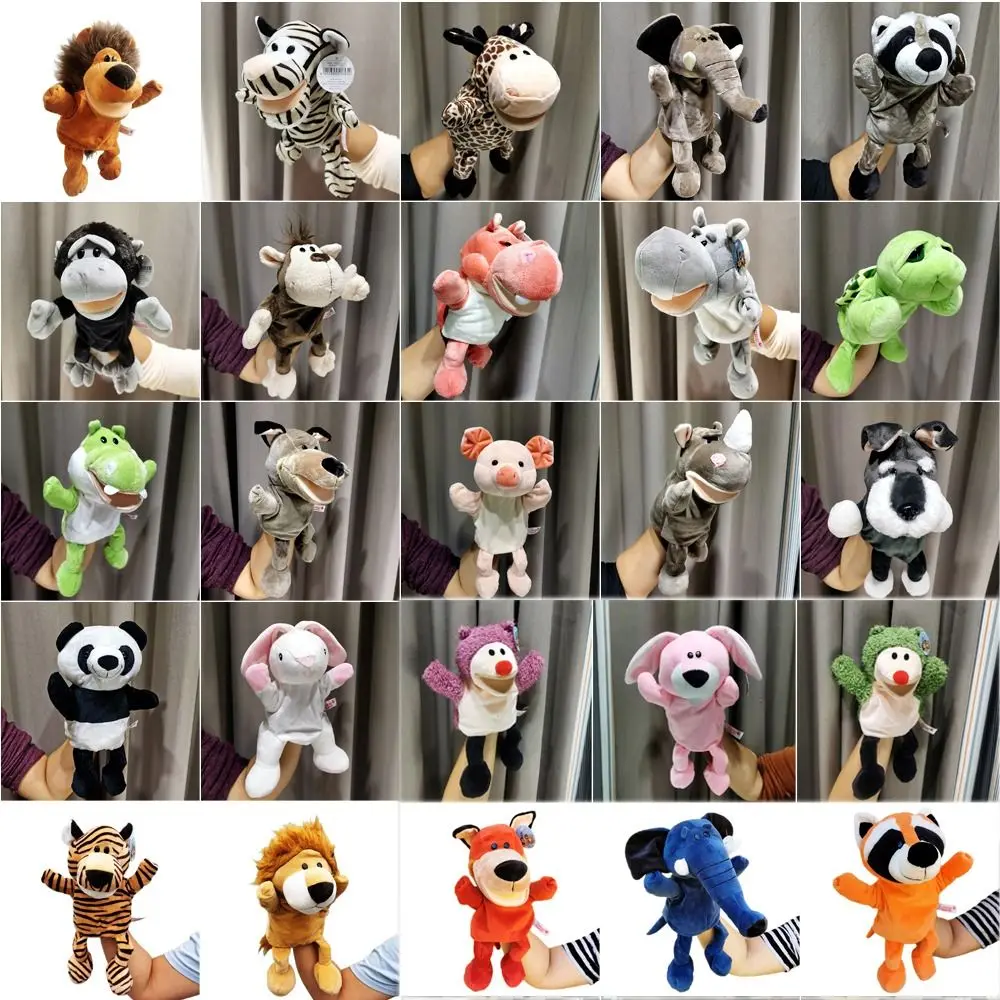 Game Glove Parent-child Stuffed Animals Cat Dolls  Hand  Kindergarten Story Props Animal Hand Puppet Children Puppets
