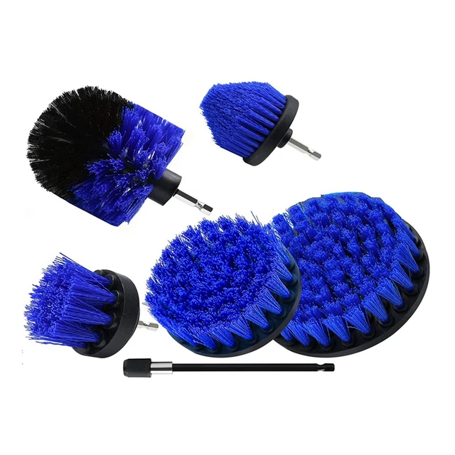 Drill Brush Attachment Set, Power Scrubber Brush + Extend Long