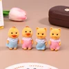 1Pairs Simulation Forest Animal Family Rabbit Cat Tiger Chick Figures Cartoon Ornament Doll Collectible Toys For Children Gifts 5