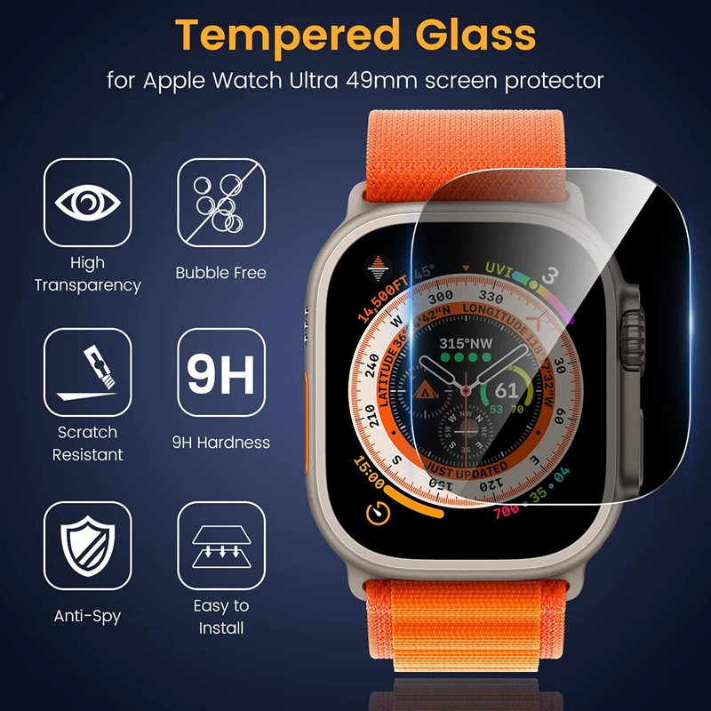 Easy Install Tempered Glass Anti-Spy Screen Protector - Anti-Scratch Bubble-Free Privacy Film