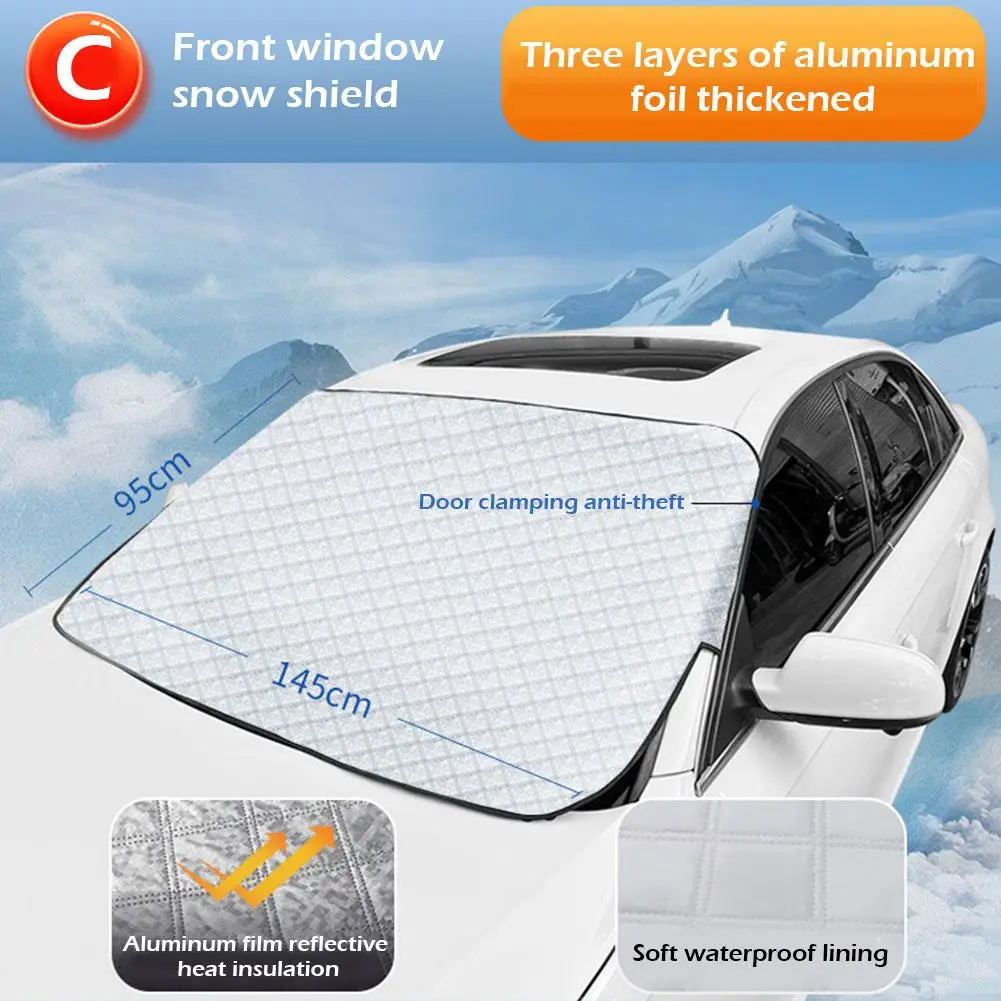 Magnetische Auto Anti-schnee Abdeckung Windschutzscheibe Sonnenschirm Im  Freien Wasserdichte Anti Eis Frost Auto Protector Autos Außen Abdeckung -  AliExpress