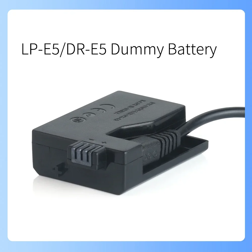 USB Power Supply Adapter Charger for Canon DSLR Digital Cameras ACK-E5 DR-E5 EOS 450D 500D 1000D Kiss X2 kiss F Kiss X3