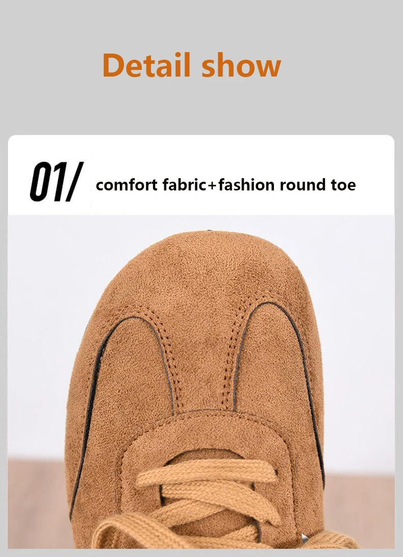 Full Wrap Fuzzy Baumwolle Hausschuhe Frau Lace Up Slip auf Stiefeletten Damen High Top Schuhe Faule Weibliche Outdoor Warme Plüsch Turnschuhe – Detail 11