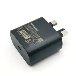 25W Super Fast Charger Adapter with UK Plug - Black-Charger Only