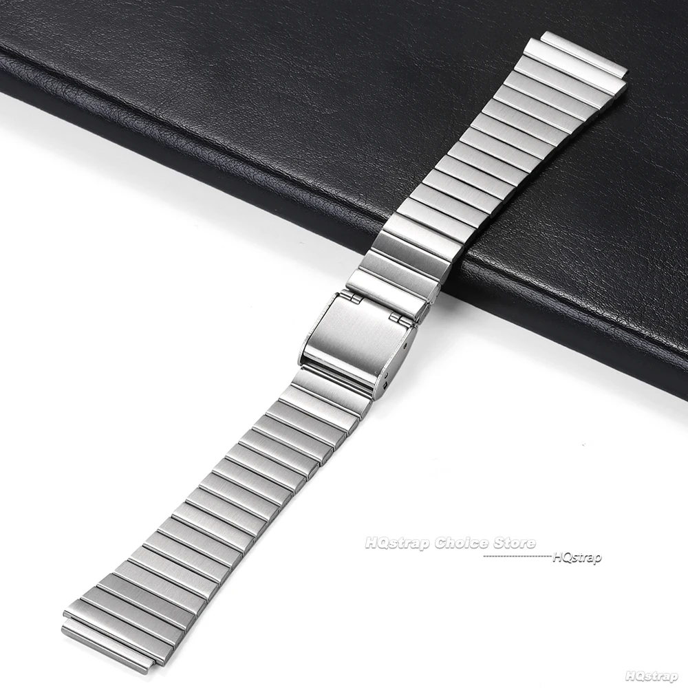 Universal Slim Stainless Steel Metal Watch Strap, 18-20mm