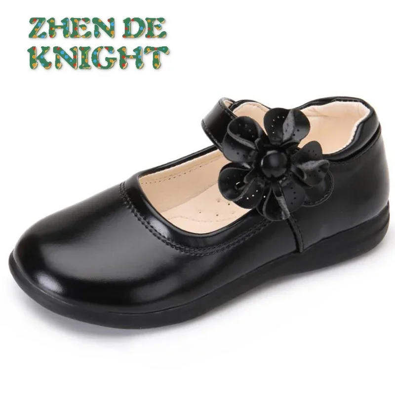Girls Leather Shoes for Children Wedding Dress Princess School Shoes Kids Summer Bow-knot Black Student Sandals Korean Fashion leather shoes girls shoes girls sandals