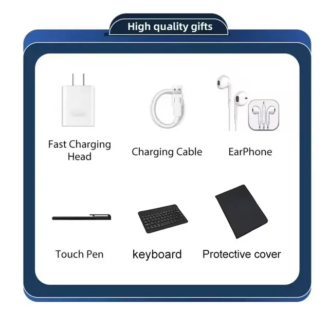 2025 tablet Android Tablet Pc con tastiera Tablet a grande schermo da 14 pollici con slot per scheda SIM gioco PC educativo per bambini 4