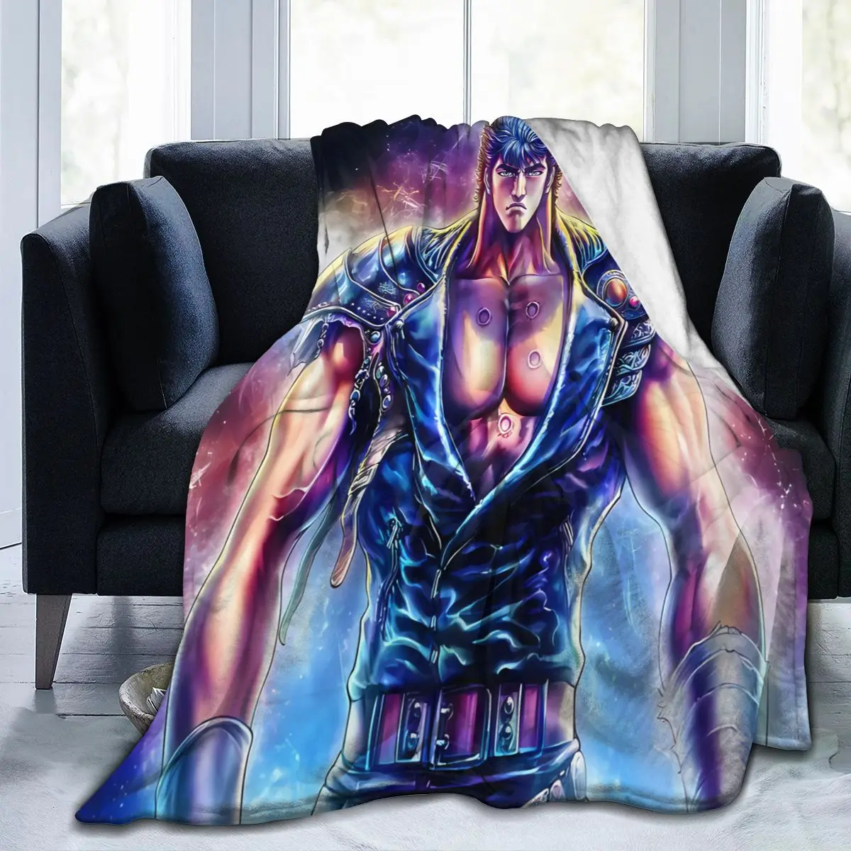 1 Kenshiro Artwork Big Mart An Ultra-Soft Micro Fleece Blanket