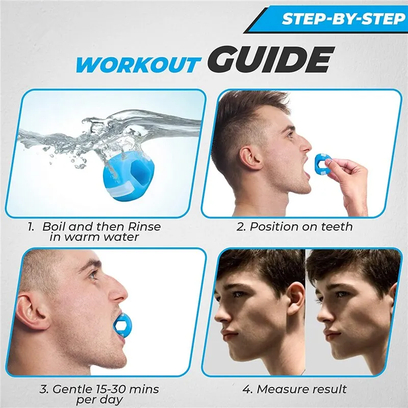 1/2/3 Pcs Muscle Jawzrsize Toning Jawline Jaw Exerciser Face Facial  Anti-Wrinkle