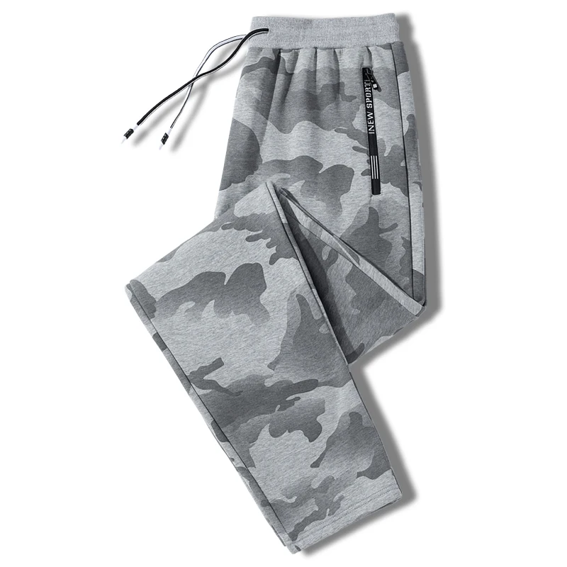 Men\'s Streetwear Camouflage Sweatpants 6XL 7XL 8XL Elastic Waist Casual 95% Cotton Pants Stretch Gym Joggers Running Trousers