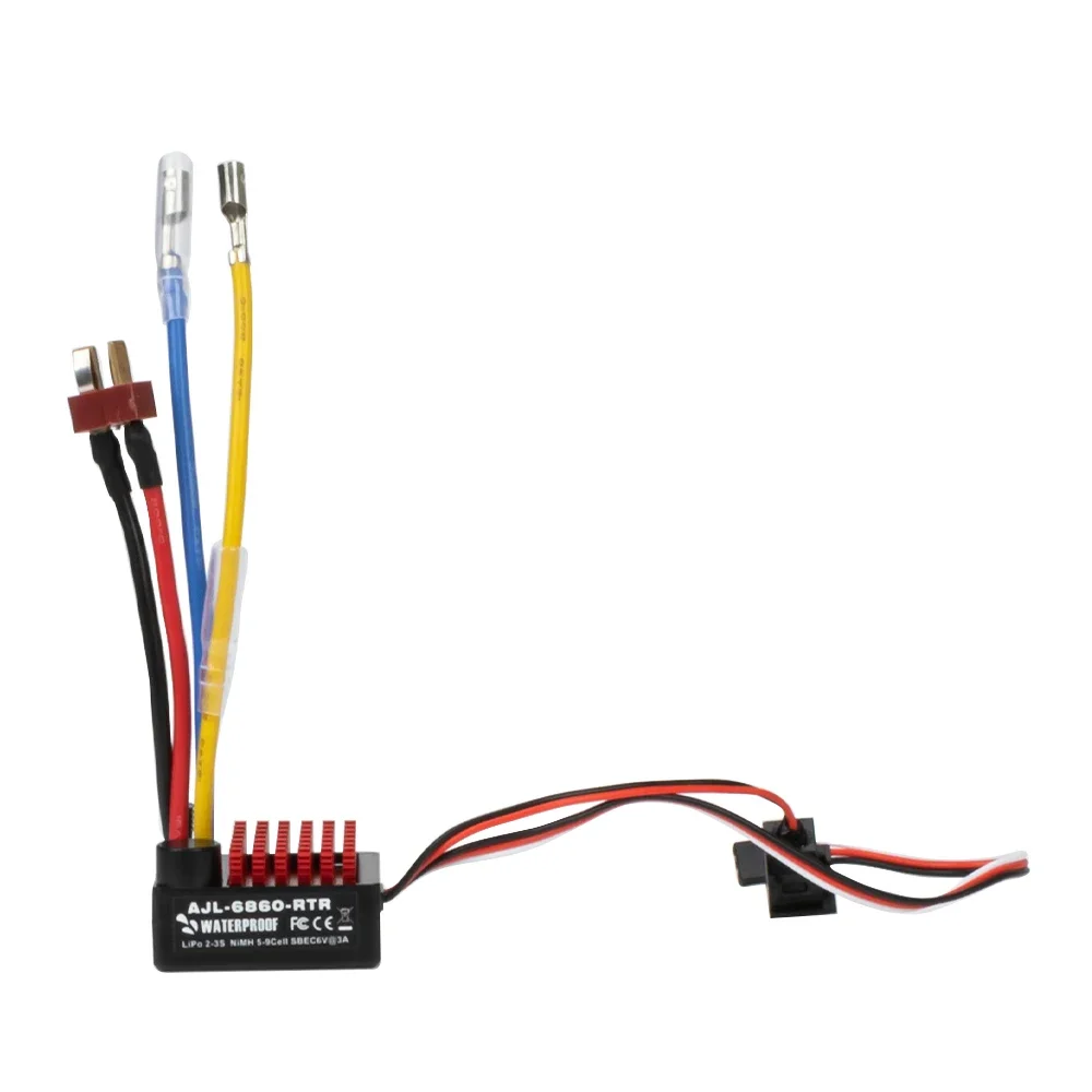 60AESCWaterproofBrushedElectronicSpeedControllerfor110RC