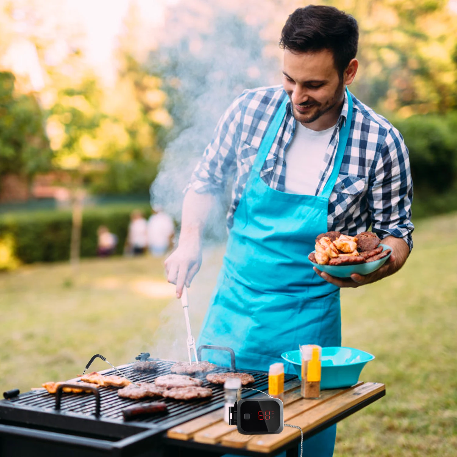 inkbird wireless bbq probe stainless oven