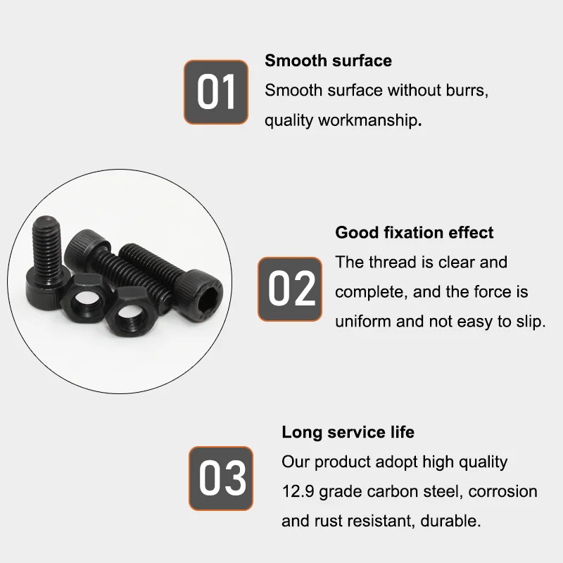 Set Di 666 Viti A Brugola Senza Testa | M2, M3, M4, M5, M6, M8 | Acciaio Al Carbonio 12.9 | Con Chiavi Esagonali Incluse - Foto 7