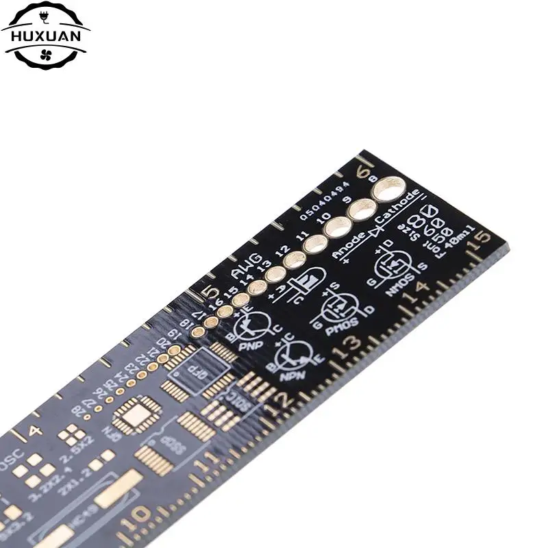 PCB ruler for electronic engineers geeks makers Arduino fans PCB reference ruler packaging units