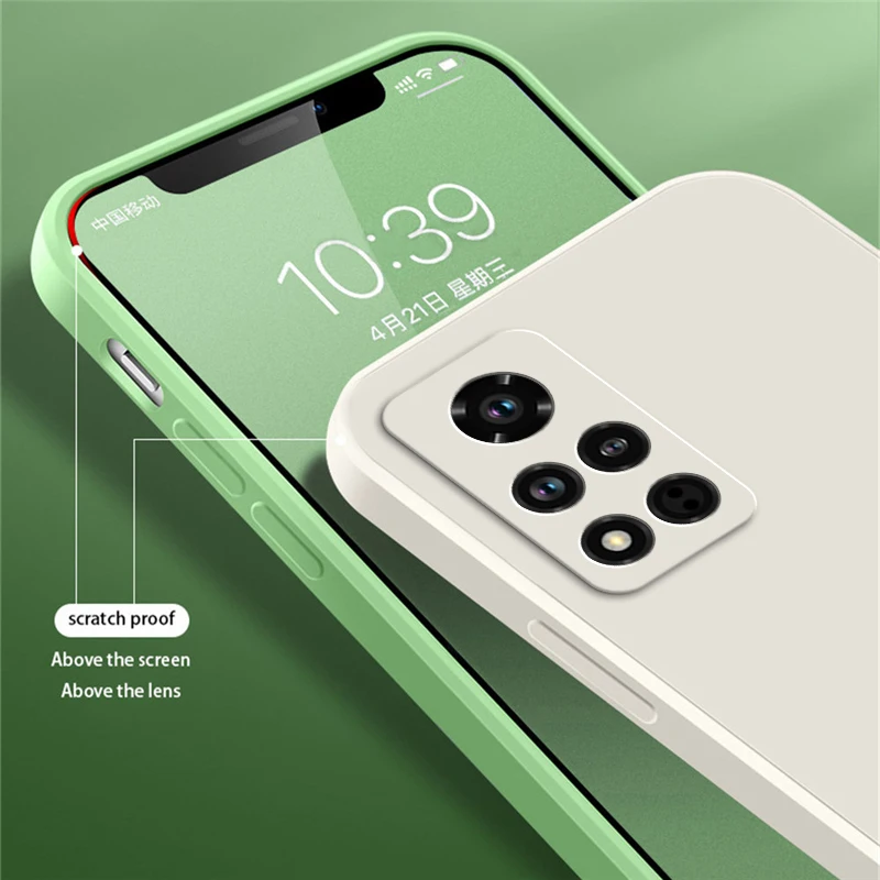 Enhanced Liquid Silicone Shockproof Phone Case - 360° Protective Cover