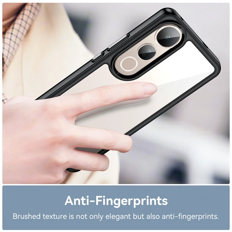 Transparent Colorful TPU Protective Phone Case - Clear Coque s