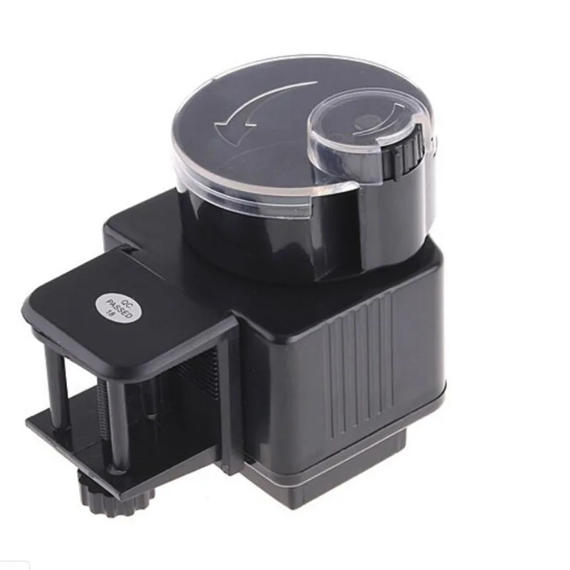 DEDEMCO Mini distributeur automatique de nourriture pour poissons - 70 ml -  Avec minuterie intelligente - Pour aquarium et aquarium