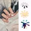 1Pc French Smile Cut V Line Almond Shape Tips Staniless Steel Edge Trimmer Manicure Stencil Tool French Tip Cutters Plate Model 3