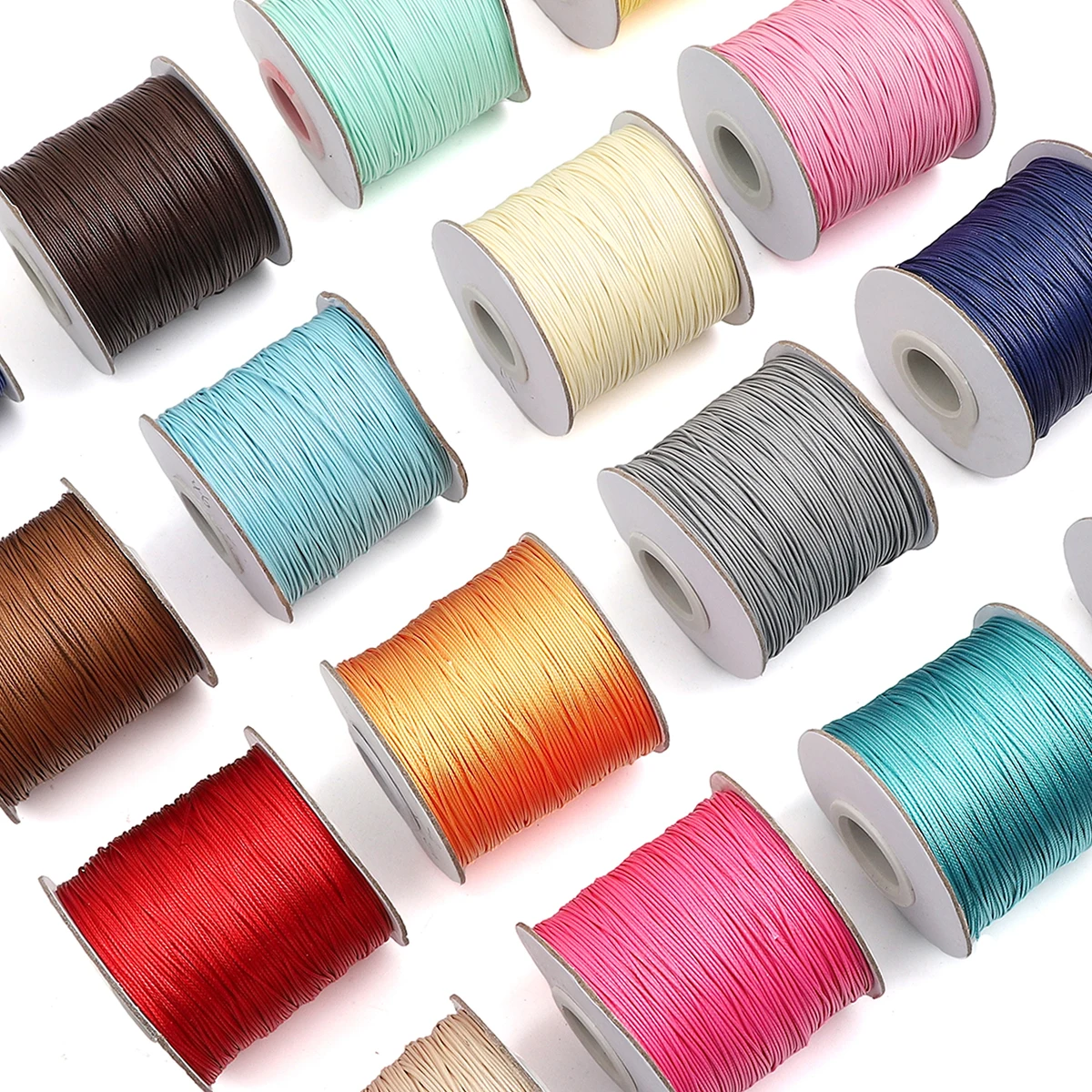 10m/lot Korean Waxed Cotton Cord Waxed Thread Cord String Strap Necklace Rope Bead For DIY Bracelet For Jewelry Making Findings 6